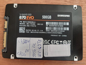 SSD 500GB SAMSUNG 870EVO SATA3 (6.0Gbps)