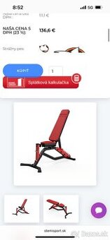 Predam lavicku a stojany na bench a drepy