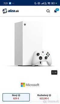 Predám xbox series x 1-TB Robot White
