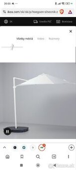 Slnecnik Ikea Hogon 270cm