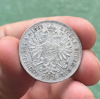 Vzacny a pekny florin 1869 A