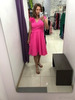 Damske ruzove spolocenske saty