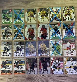 Podpísané hokejové kartičky hokejistov Vlci Žilina Extraliga