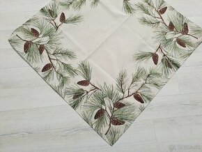 Gobelín obrus vianočný so šiškami - 1