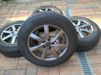 Elektrony 5x114 HONDA CRV + 225/65 R17 102T ZIMNÉ  cca  6 mm