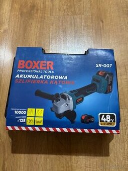 Aku uhlová brúska BOXER (2× batéria) – nová, v kufríku