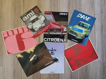 Prospekty Citroen 60. až 90. léta.