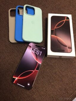 Apple iPhone 16 Pro 256GB Desert Titanium, TOP stav