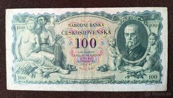 BANKOVKA PRVÁ REPUBLIKA: 100 Korún -1931