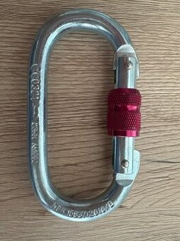 ocelova karabina so skrutkovacou poistkou