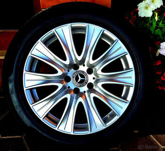 alu R18 5x112 orig. Mercedes, letné pneu 245/45, ako NOVÉ