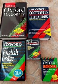 Oxford English knihy a slovníky