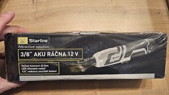 Nová 3/8" a 1/4" AKU račňa 12V