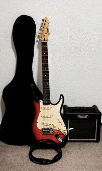 Elektrická gitara peavey + kombo + kábel + obal