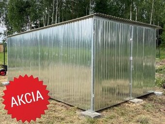 Plechové garáže 3x5 DOPRAVA MONTÁŽ ZDARMA PO CELOM Slovensku