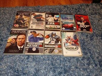 Hry na PSP 5€ za kus