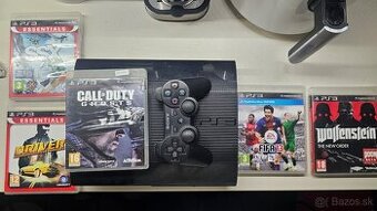 Sony Playstation 3 super slim + hry + joypad