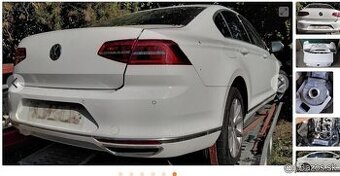 Volkswagen Passat B8 2.0 TDi 2019 predám ZADNÝ NÁRAZNÍK, ZAD