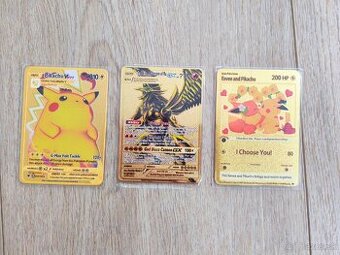 Kovové pokemon karty