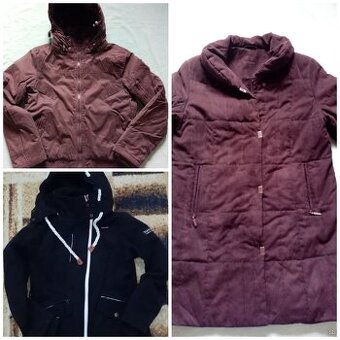 Zimne bundy - cierna Navahoo, hnede bundy