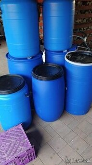 Plastové sudy 53 55 60 65 70 80 120 220 240