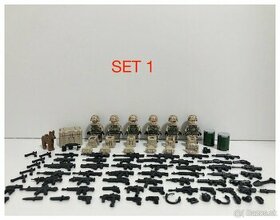 Rôzne sety vojakov (8ks) 2 + doplnky - typ lego