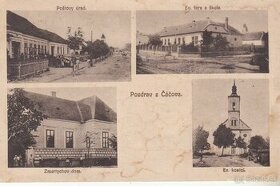 Predám delenú pohľadnicu obce  Čáčov 1927