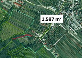Raslavice - 1600 m2 Lesík priamo v obci – PREDAJ