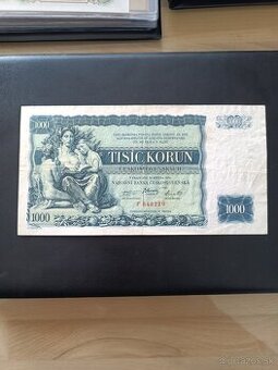 Bankovka 1000kcs 1934