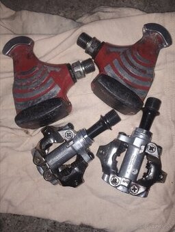 Shimano spd pedále+nášľapné pedále