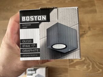 6x svietidlo Boston Graphite Exteriér