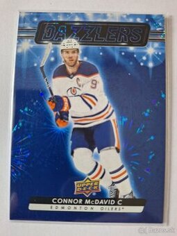 Hokejové kartičky Connor McDavid dazzlers.