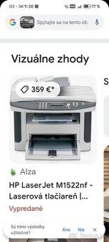 Tlačiareň HP LaserJet M1522nf