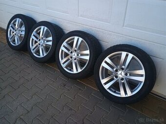 ALU disky Mercedes 5x112 R17 + zinmé pneu Pirelli
