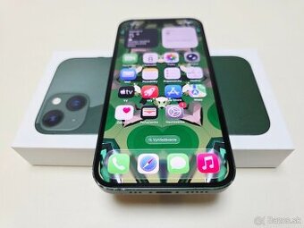APPLE IPHONE 13 128GB ZELENÝ ,ZDRAVIE BATERKY 100%