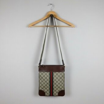 Vzácna Vintage GG canvas messenger Bag