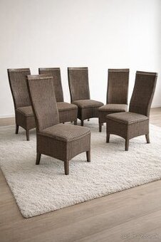 Stoličky z prírodných materiálov top stav ako nové