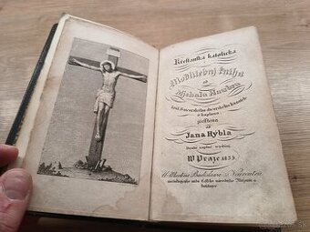 starožitná Kresťanská katolícka modlitební kniha 1835