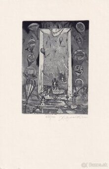 predam exlibris grafiky Karol Ondreička