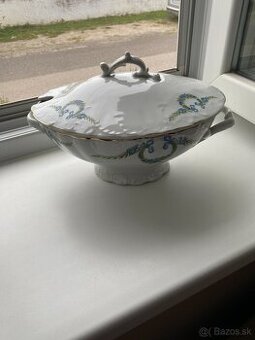 Starý porcelán – polievková misa (Carlsbad / Altrohlau, cca