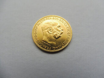 Zlatá investičná 10 Koruna F.J.I. 1912