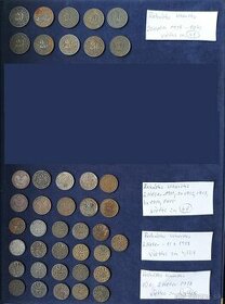 Zbierka mincí - Rakúsko Uhorsko prvá a druhá emisia