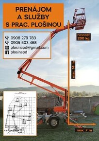 Výškové práce plošinou 14m