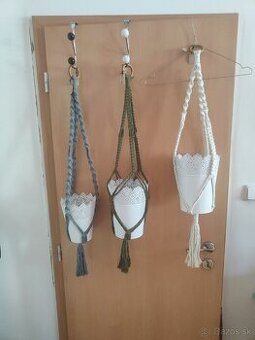 Macrame - záves na kvetináč
