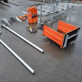 Rebrík 14m strešný výťah GEDA Lift250 - dovoz Nórsko - ako n