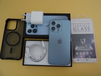 iPhone 13 PRO 128GB BLUE - ZÁRUKA 1 ROK - 100% BATERIA