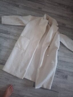 Biely trenčkot Zara L/XL