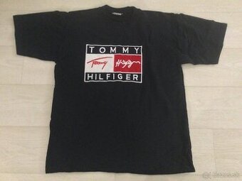 Čierne tričko unisex Tommy Hilfiger