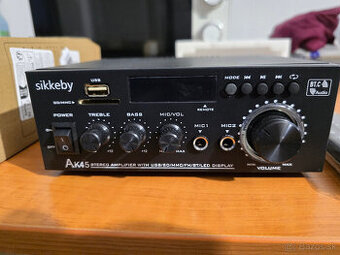 2 kanalove bluetooth fm radio ak45 zosilovac