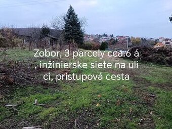 Predaj 3 stavebné pozemky Nitra Zobor Azalkova